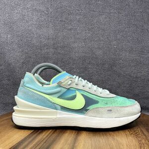 Nike Waffle One Shoes Women's Sz 8 Teal Blue Running Athletic Sneakers Trainers